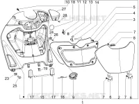 Front glove-box - Knee-guard panel