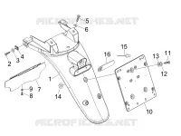 Rear cover - Splash guard
