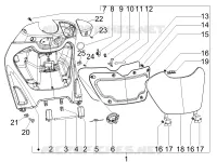 Front glove-box - Knee-guard panel