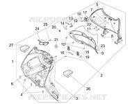 Front glove-box - Knee-guard panel
