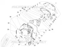 Front glove-box - Knee-guard panel