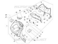 Front glove-box - Knee-guard panel