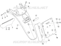 Rear cover - Splash guard
