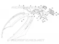 Rear cover - Splash guard