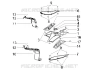 Central cover - Footrests