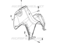 Front glove-box - Knee-guard panel