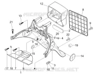 Rear cover - Splash guard