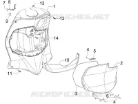 Front glove-box - Knee-guard panel