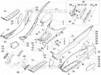 Central cover - Footrests