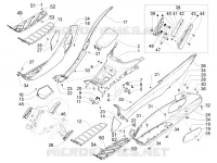 Central cover - Footrests