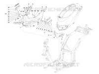 Central cover - Footrests