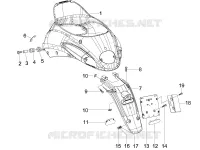 Rear cover - Splash guard