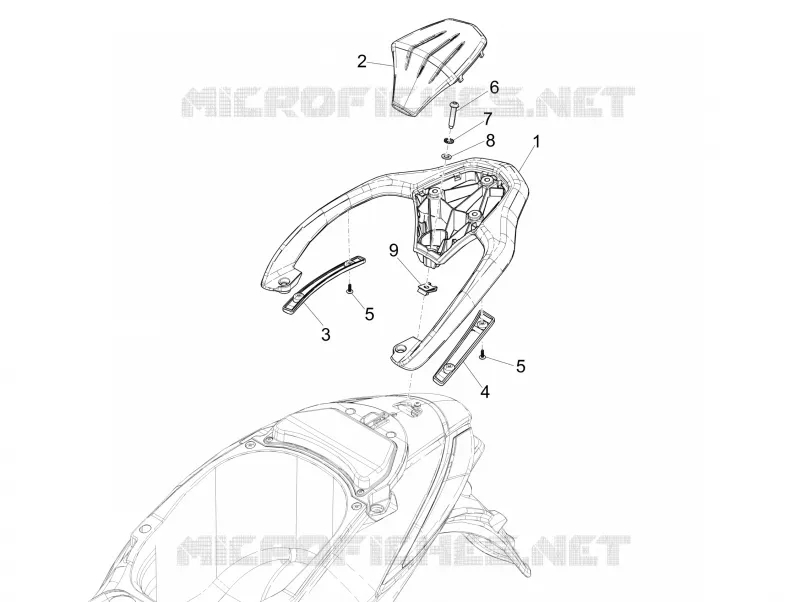 Rear luggage rack