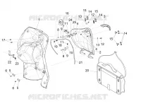 Front glove-box - Knee-guard panel