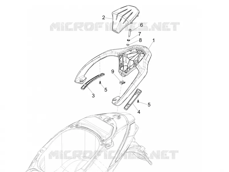 Rear luggage rack