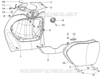 Front glove-box - Knee-guard panel
