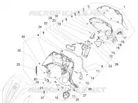 Front glove-box - Knee-guard panel