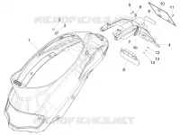 Rear cover - Splash guard
