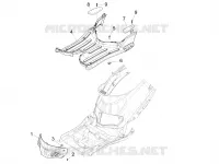 CENTRAL COVER - FOOTRESTS
