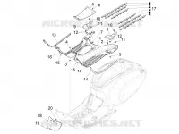 CENTRAL COVER - FOOTRESTS