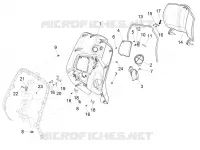 Front glove-box - Knee-guard panel