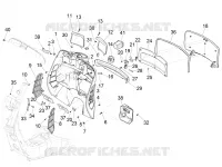 Front glove-box - Knee-guard panel