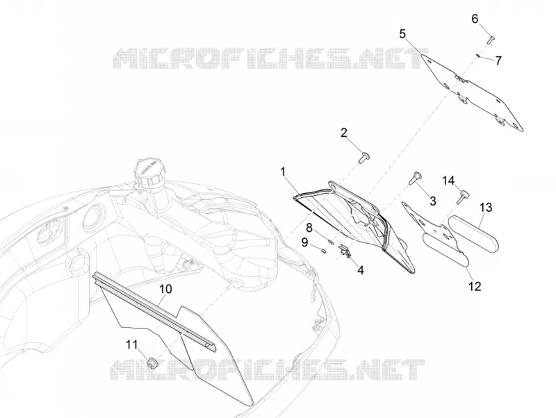 Rear cover - Splash guard