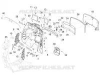 Front glove-box - Knee-guard panel