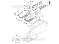 CENTRAL COVER - FOOTRESTS