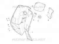 Front glove-box - Knee-guard panel