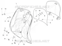 Front glove-box - Knee-guard panel