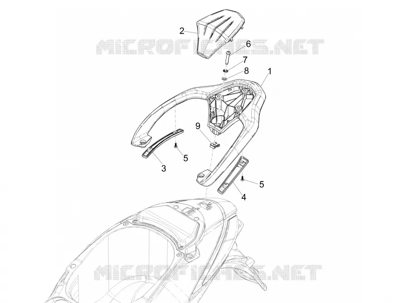 Rear luggage rack