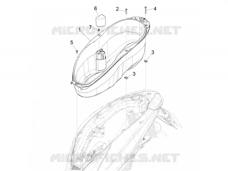 Helmet huosing - Undersaddle