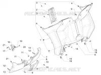 Front glove-box - Knee-guard panel
