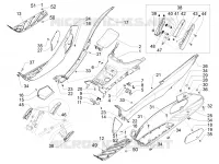 CENTRAL COVER - FOOTRESTS