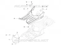 CENTRAL COVER - FOOTRESTS