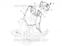 Front glove-box - Knee-guard panel