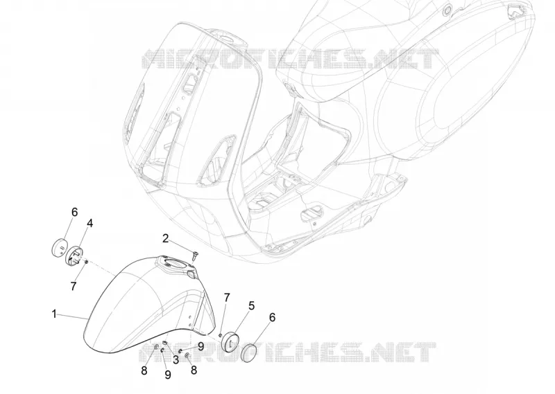 Wheel huosing - Mudguard