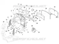 Front glove-box - Knee-guard panel