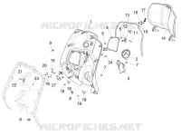 Front glove-box - Knee-guard panel