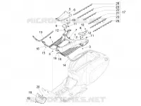 CENTRAL COVER - FOOTRESTS