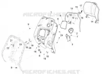 Front glove-box - Knee-guard panel