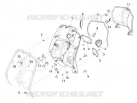 Front glove-box - Knee-guard panel
