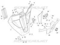 Front glove-box - Knee-guard panel