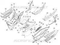 CENTRAL COVER - FOOTRESTS