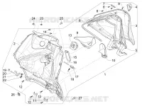 Front glove-box - Knee-guard panel