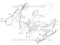 CENTRAL COVER - FOOTRESTS
