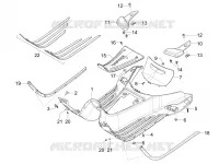 CENTRAL COVER - FOOTRESTS