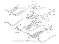CENTRAL COVER - FOOTRESTS