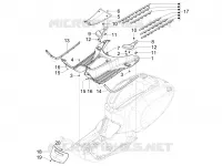 CENTRAL COVER - FOOTRESTS